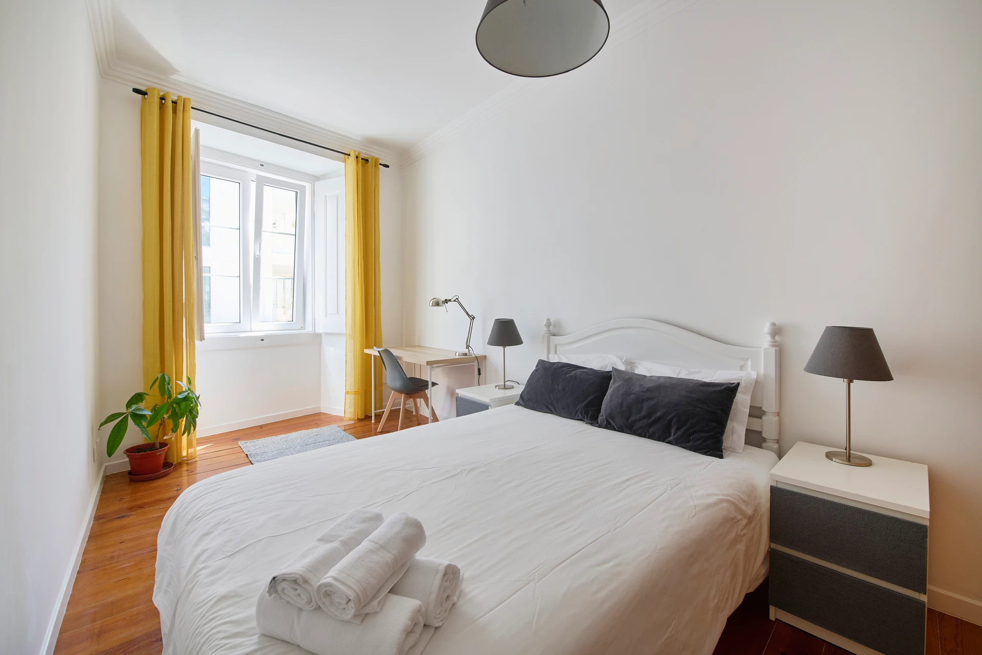 Quarto em apartamento com vista fantástica sobre a cidade